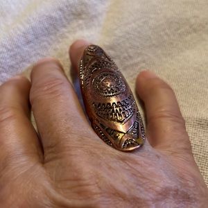 Great solid Georgious unisex copper knuckle ring